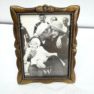 The Weston Gallery Picture Frame Bronze Ornate Beaded Scroll 3.5x5 NEW Regency